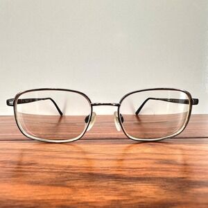 Flexon Collins 600 Eyeglasses Mens 55-18-145 Gunmetal Titanium Rectangular Frame